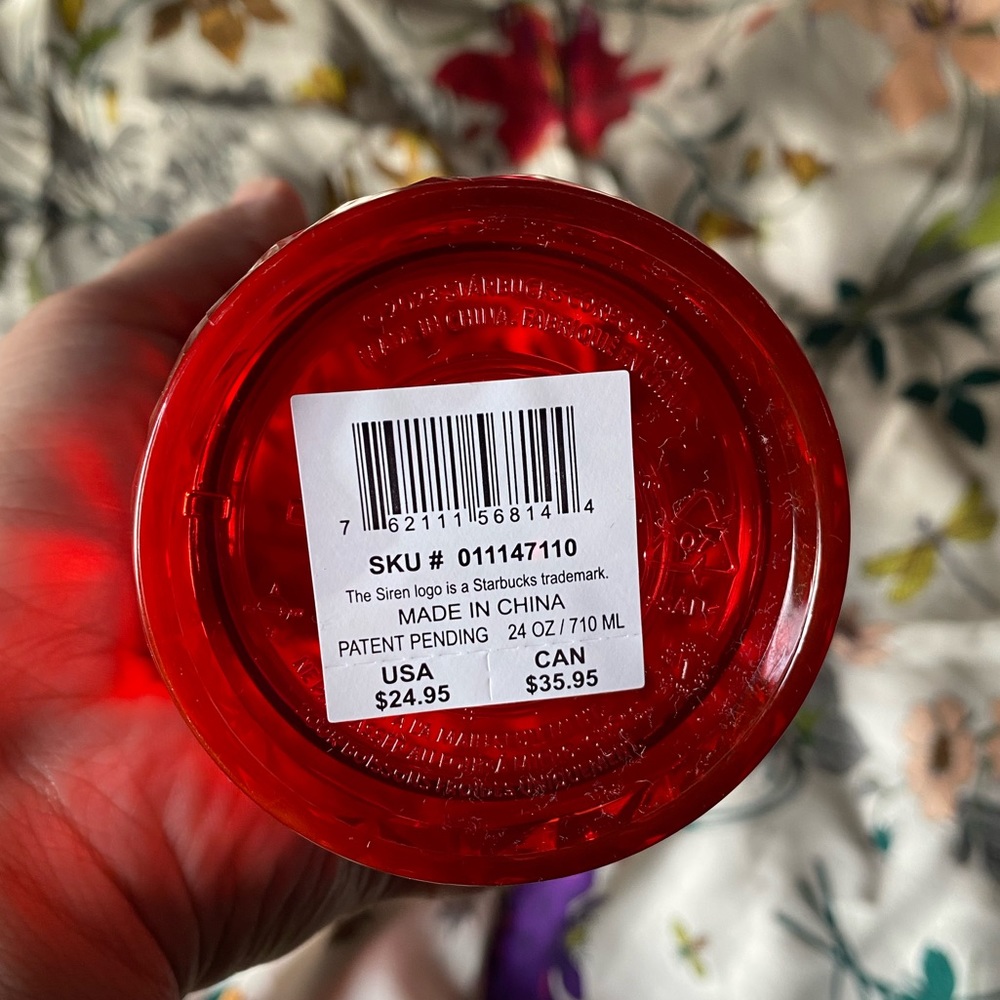 Brand New 2023 Studded Red Xmas Starbucks Tumbler size -Venti - Picture 4 of 6